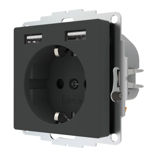 Prise Avec USB inCharge PRO 55 | Anthracite