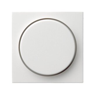 GIRA Bouton de gradation avec plaque intermédiaire – Gira Standard 55 – Blanc pur mat