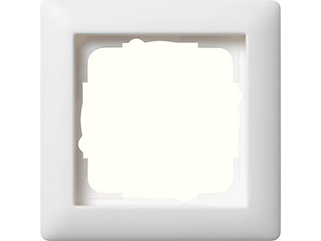 Afdekraam eenvoudig Gira standaard 55 zuiver wit mat