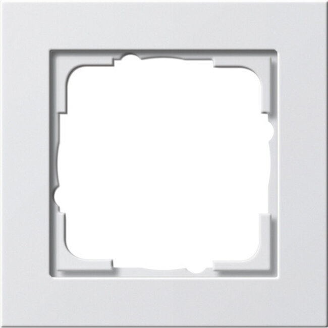 Cover Frame Gira Simple E2 | Pure White Glossy