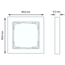 Cover Frame Gira Simple E2 | Matt Black