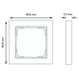 Gira Single cover frame Gira E2 black matt Gira Single cover frame Gira E2 black matt