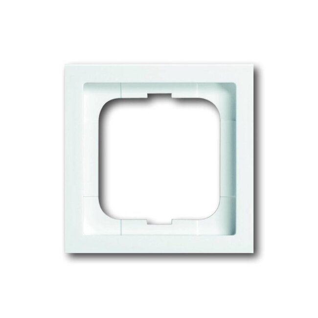 Cadre de Couverture Futur Linéaire Simple Busch-Jaeger | Studio Blanc Brillant