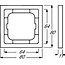 Abdeckrahmen Busch-Jaeger Future Linear Simple | Anthrazit
