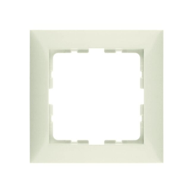 Cover frame Berker Simple S.1 | Cream White Glossy