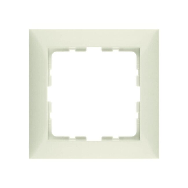 Cover frame Simple Berker S.1 | Cream White Glossy