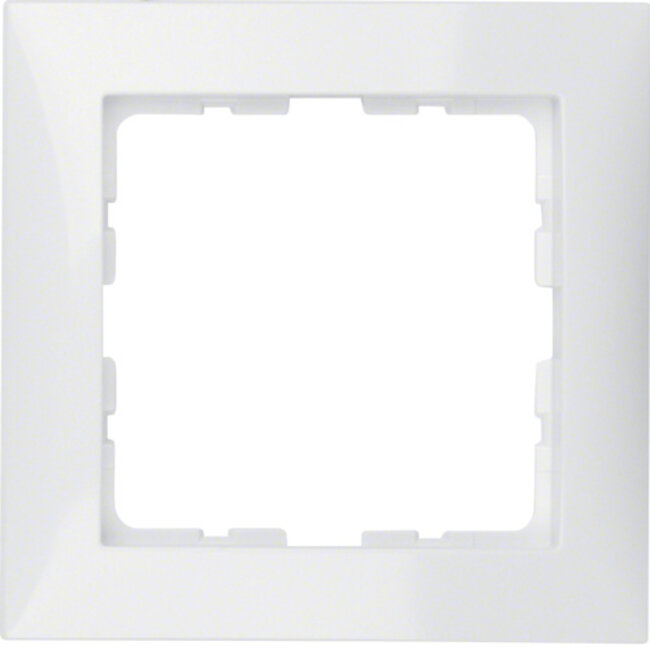 Cover Frame Berker Simple S.1 | Polar-White Glossy
