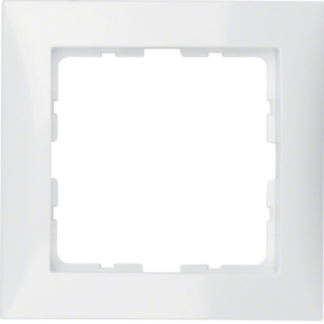 Cover Frame Simple Berker S.1 | Polar-White Glossy