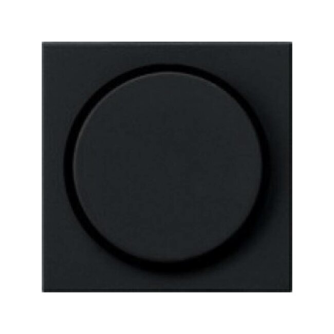 Single Dimmer Switch Gira System 55 | Black Matt