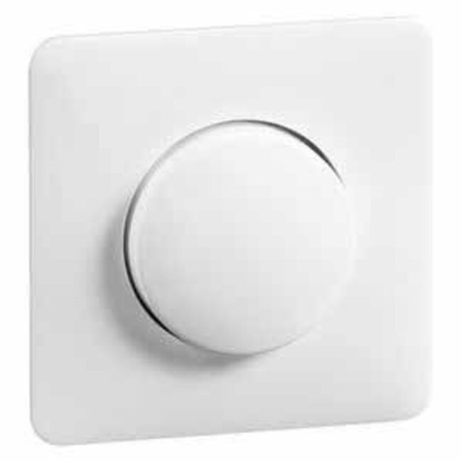 Bouton Variateur Simple Peha Standard | Blanc Alpin