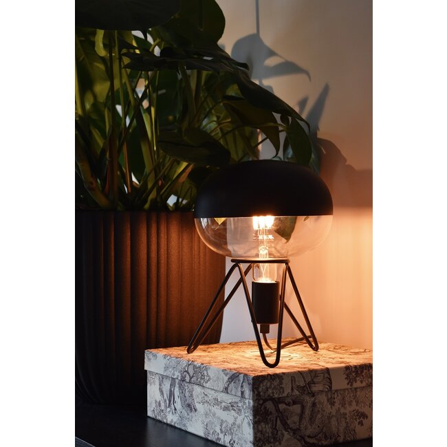 Calex Tafelarmatuur Driepoot Zwart E27 1,5m kabel