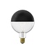 Calex LED Full Glass Filament Top Mirror Globe Lamp 220-240V 4W 190lm E27 G125, Black 2000K Dimmable