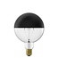 Calex LED Vollglas Filament Top-Spiegel Globus-Lampe 220-240V 4W 190lm E27 G125, Schwarz 2000K Dimmbar