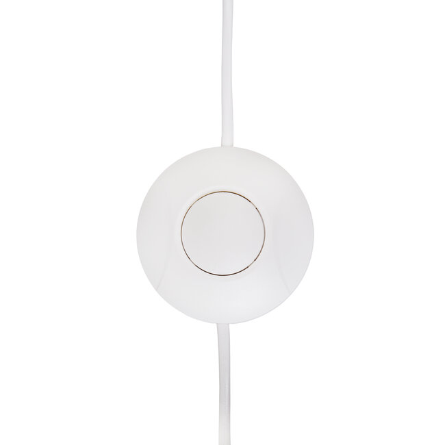 64301 LED Vloerdimmer incl. Snoer Wit | 2-100W