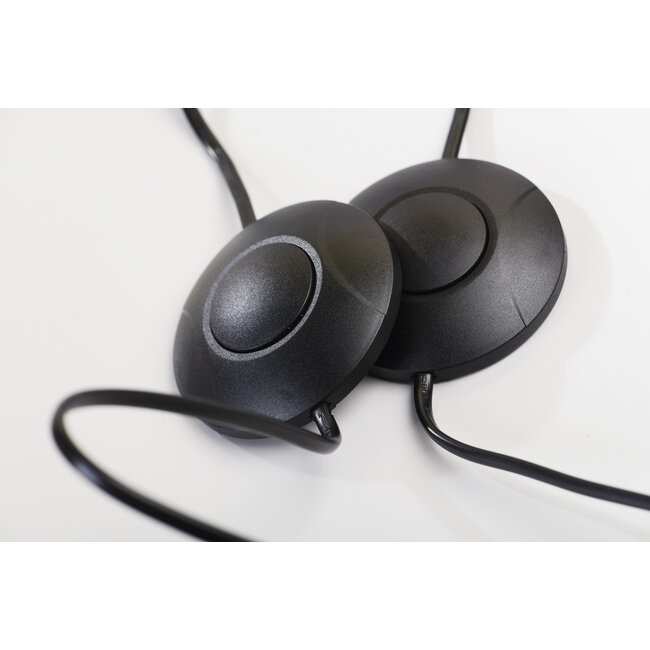 64302 Vloerdimmer Zwart | 2-100W  met snoer