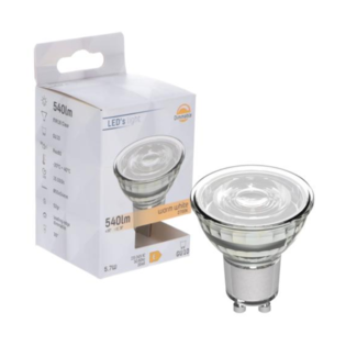 LED's light ProDim LED GU10 Spot - Lumière blanche chaude et brillante - 5.7W remplace 65W - MR16