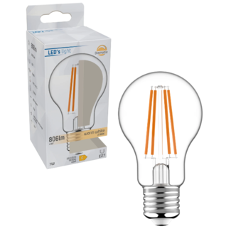 LED's light ProDim LED Filament Lamp E27 - Helder - Dimbaar warm wit licht - 7W vervangt 60W
