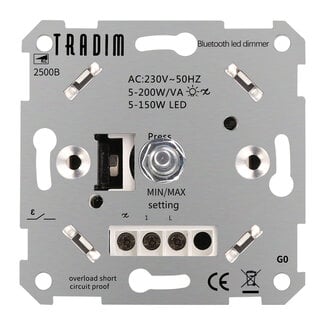 Tradim 2500B Bluetooth Gradateur Mural | 5-150W