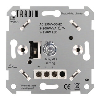 Tradim 2500B Bluetooth Muurdimmer | 5-150W