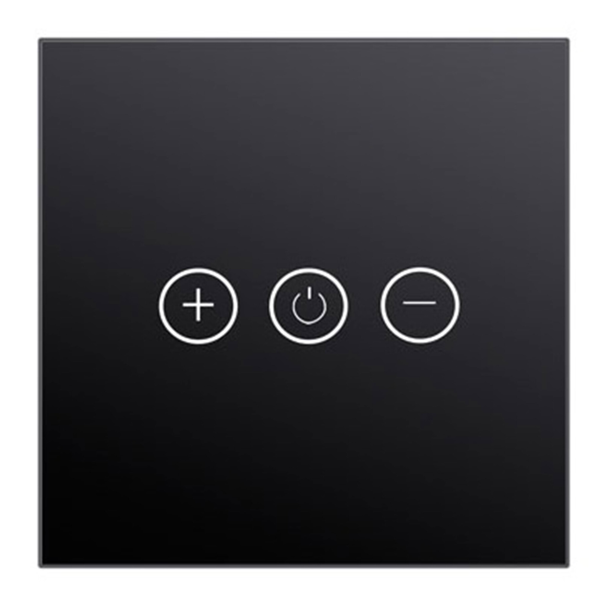 Tradim 25022B Glass Touch wall dimmer black