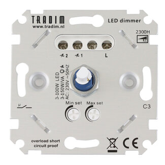 Tradim 2300H Gradateur Mural à Led Niveau D'entrée | 3-100W