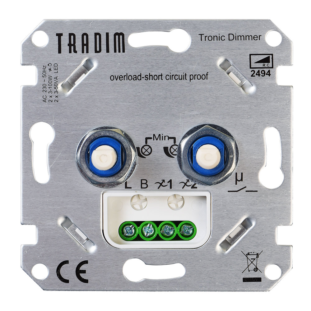 Tradim 2494 LED Dimmer 2x - ET48.com