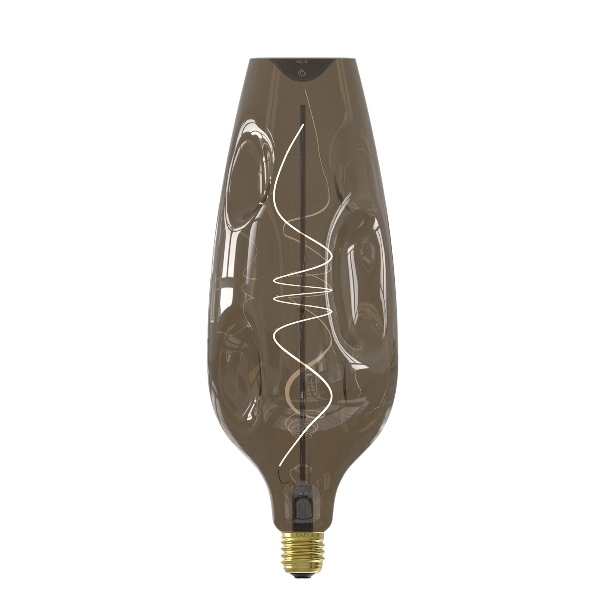Ampoule XXL décorative dorée à filament vertical Calex Gold Line E40 A160 -  MaxxiDiscount