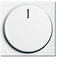 Dimmer knob including insert for Busch-Jaeger Balance SI faceplate – Suitable for all our wall dimmers – Pure white