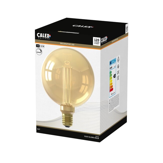 Calex LED GlassFiber Globe Lamp G125