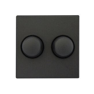 Gira Double Dimmer Button Gira Standard 55 | Black