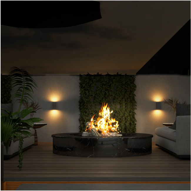 Calex Applique LED - Up & Down - 2x GU10 - Noir