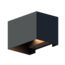 Applique d'extérieur Calex - Rectangulaire - Noir