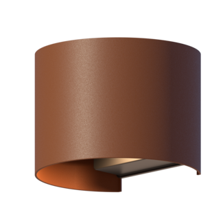 Calex Calex LED Wandlamp Ovaal - Up & Down - Roest - Warm Wit Licht - 7W