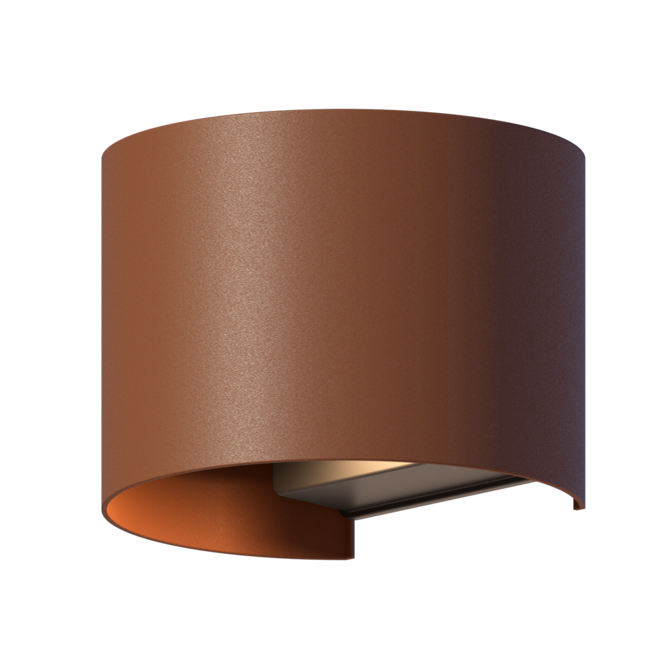 Calex LED Wall Light Oval - Up & Down - Rouiller - Lumière blanc chaud - 7W - Copy