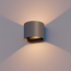 Calex LED Wandlamp Ovaal - Up & Down - Antraciet - Warm Wit Licht - 7W