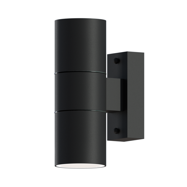 Calex LED Wandlamp RVS - Up & Down - 2x GU10 - Zwart
