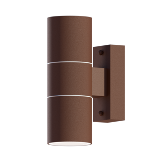 Calex Calex LED Wandlamp RVS - Up & Down - 2x GU10 - Roest