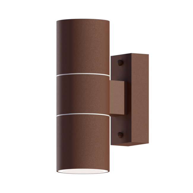 Calex LED Wandlamp RVS - Up & Down - 2x GU10 - Roest
