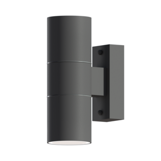 Calex Calex LED Wandlamp RVS - Up & Down - 2x GU10 - Antraciet