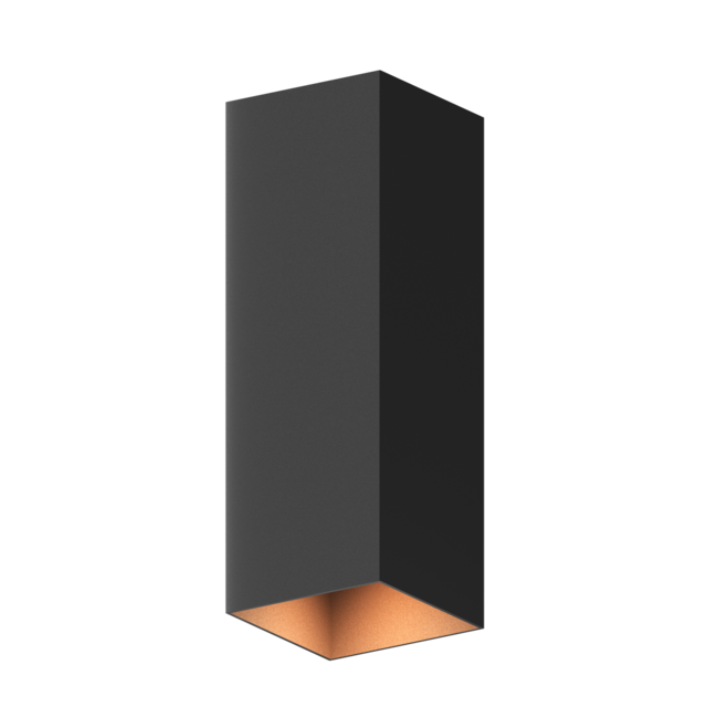 Calex LED Wandlamp - Up & Down - Zwart - Warm Wit Licht - 8W