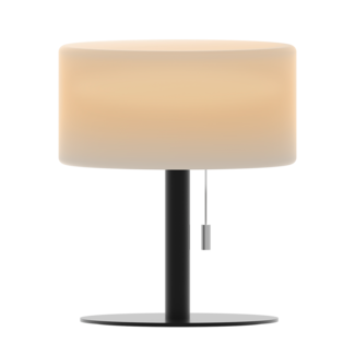 Calex Lampe de table d'extérieur Calex - rechargeable/solaire - noir/blanc