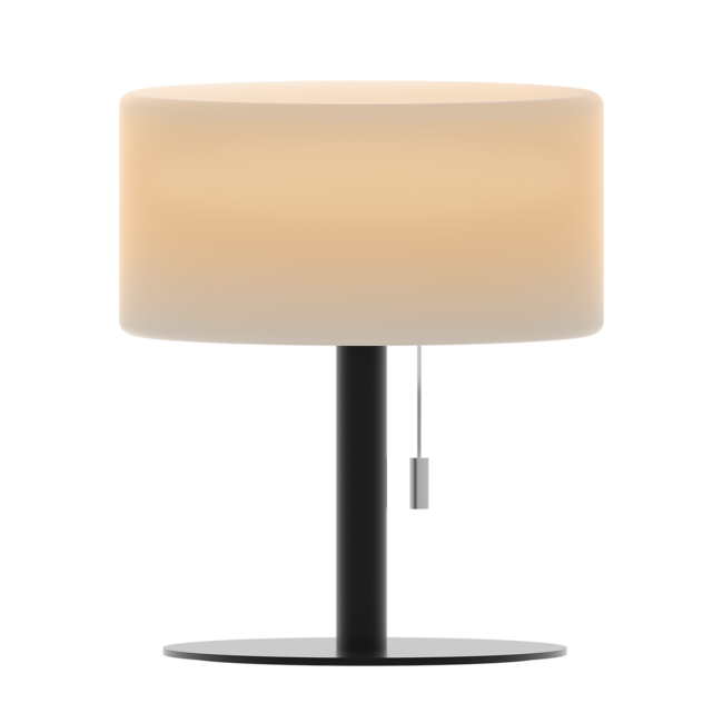Lampe de table d'extérieur Calex - rechargeable/solaire - noir/blanc