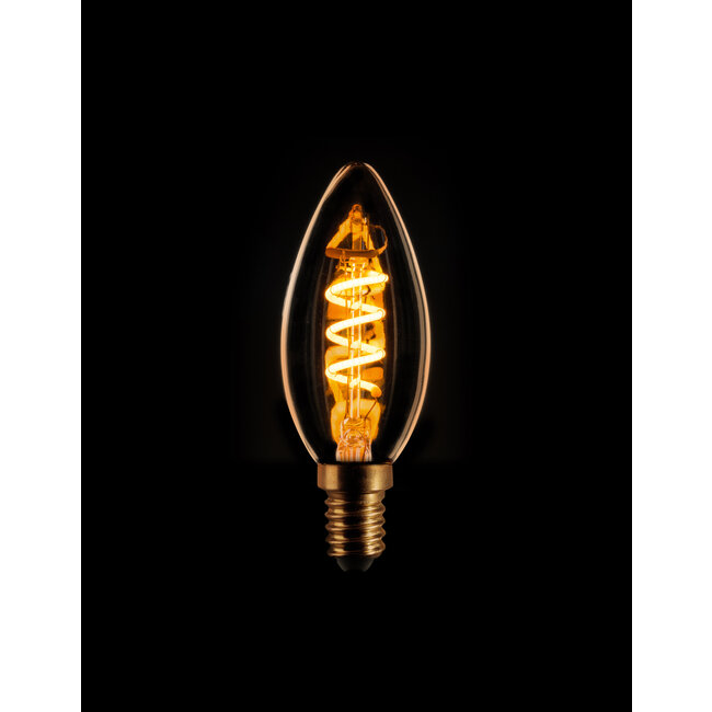 6-306412 ETH Bougie spirale filament LED 4w E14 230v 2200k dimmable gold
