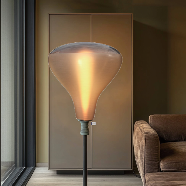 Calex Silk R140 Goud Spiraal filament 220-240V 4W 140lm 1800K E27 Dimbaar met LED dimmer