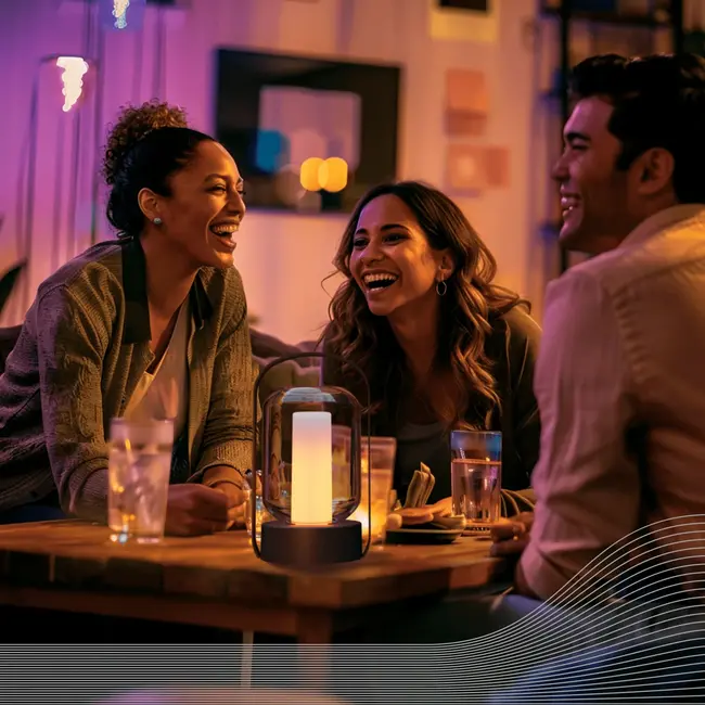 Calex Outdoor Battery Rechargeable Lantaarn SMD 100-300-500LM 1700K 3.7V Flame Effect ( Como)