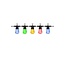 Calex Vibey lichtsnoer 220-240V 10 lampen (ST45) RGB 3.6W snoer 10mtr met afstandsbediening