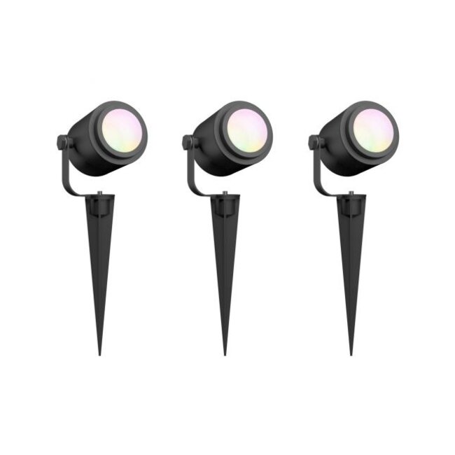 Calex smart outdoor set of 3 spotlights 24V
