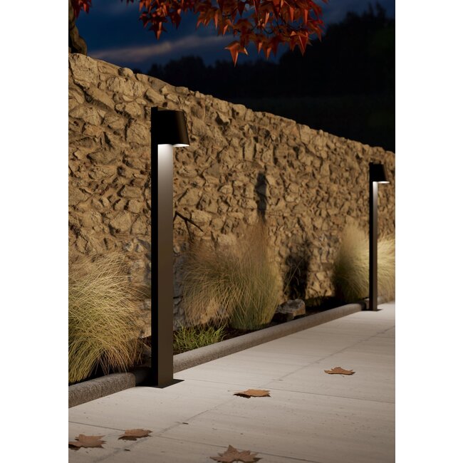 GU10 STAGNOStagnone LED Tuinpaal GU10 400LM 3000K ZWART/GLAS NE 400LM 3000K ZWART/GLAS