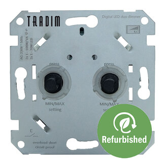 Tradim Tradim 2496-R – Digital Duo LED Wall Dimmer