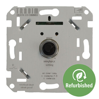 Tradim 2497H-R – Digitale LED Muurdimmer 1-150W